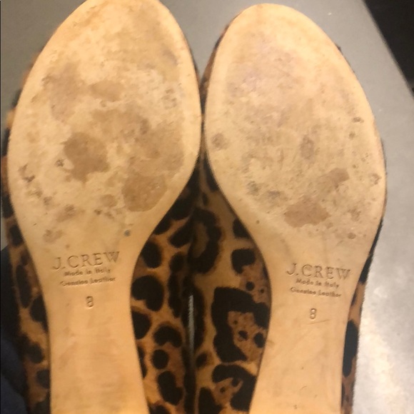 J. Crew Collection Janey Calf Hair Leopard Flats - Picture 2 of 8